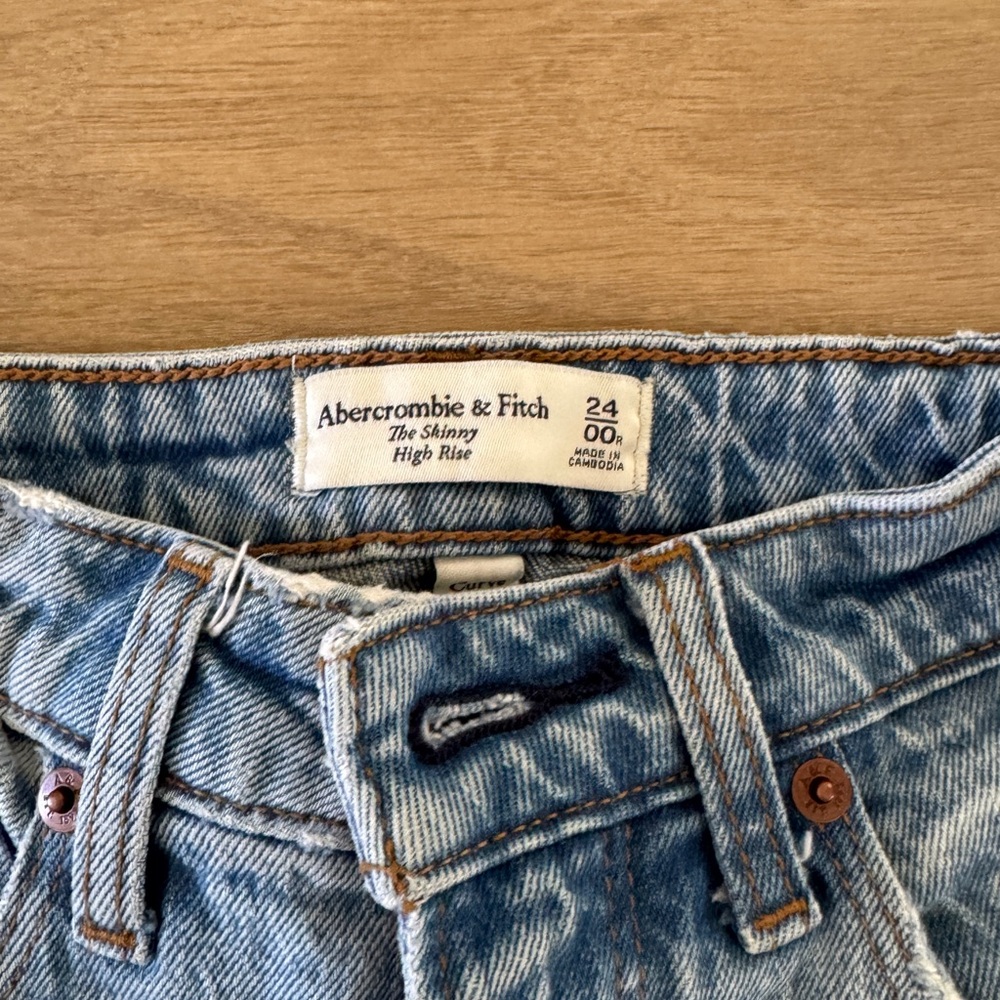 Abercrombie & Fitch Jeans Women 24 00 High Rise The Skinny High Rise Curve Love - Picture 3 of 4